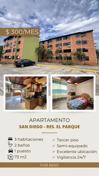 Apartamento en Conjunto Residencial El parque, San Diego