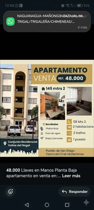 Apartamento en Valencia San Diego