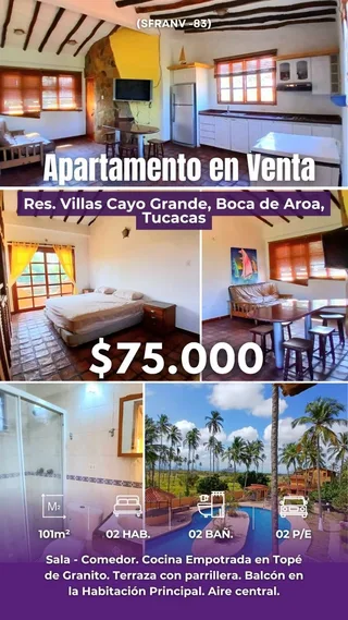 Apartamento en Boca de Aroa