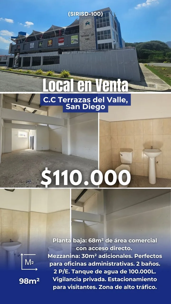Local en Venta en San Diego 98m² — USD 110,000