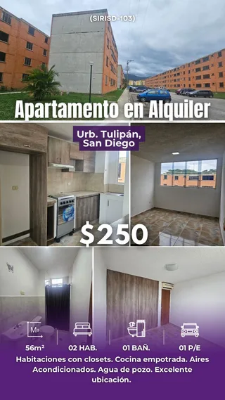 Apartamento en Urb. Tulipan