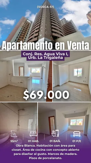 Apartamento en LA TRIGALEÑA BAJA VALENCIA CARABOBO