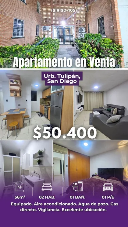 Apartamento en Tulipan San Diego — USD 49.500